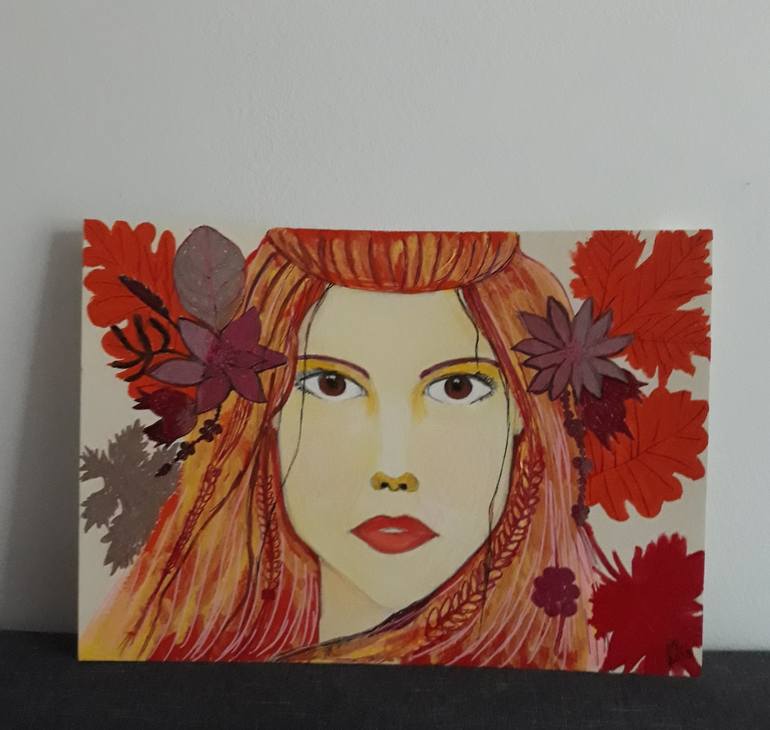 Original Illustration Women Painting by MARIE RUDA