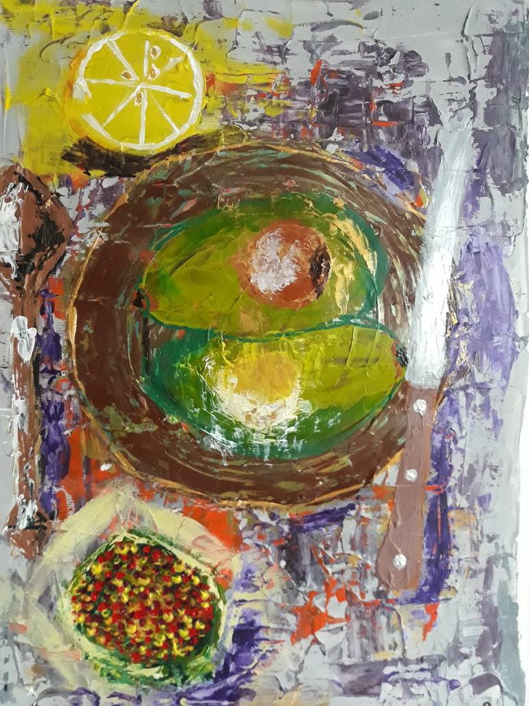 Original Illustration Still Life Painting by Marie Ruda