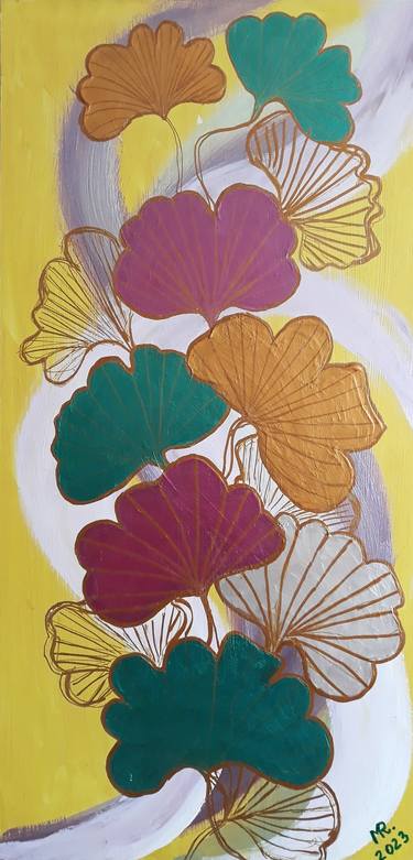Print of Art Deco Botanic Paintings by MARIE RUDA