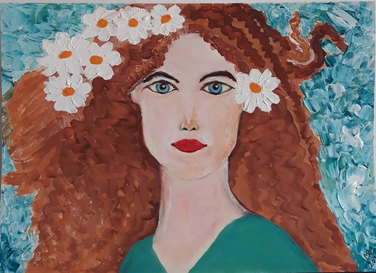 Original Illustration Women Painting by MARIE RUDA