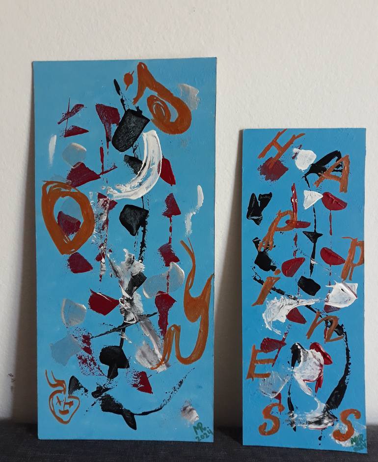 Original Abstract Expressionism Abstract Painting by Marie Ruda