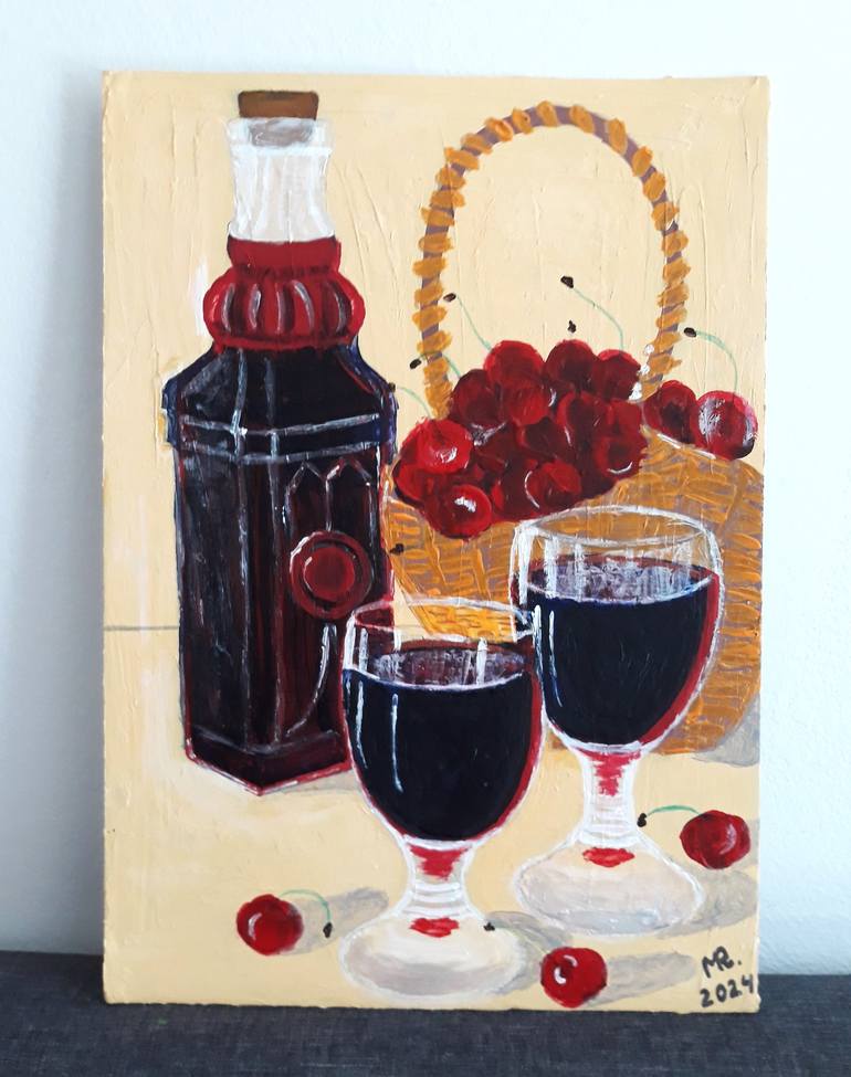 Original Classicism Still Life Painting by MARIE RUDA