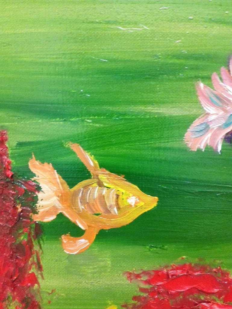 Original Fish Painting by MARIE RUDA