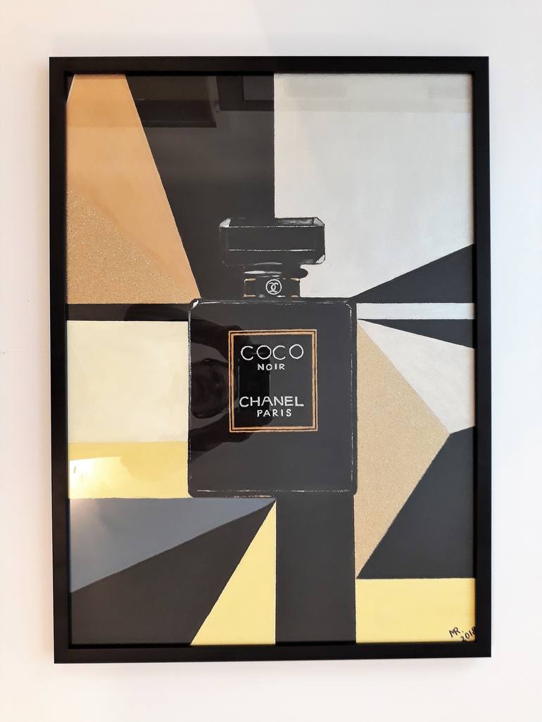 Coco Chanel noir.Design. Painting by MARIE RUDA