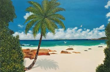 Print of Realism Seascape Paintings by MARIE RUDA