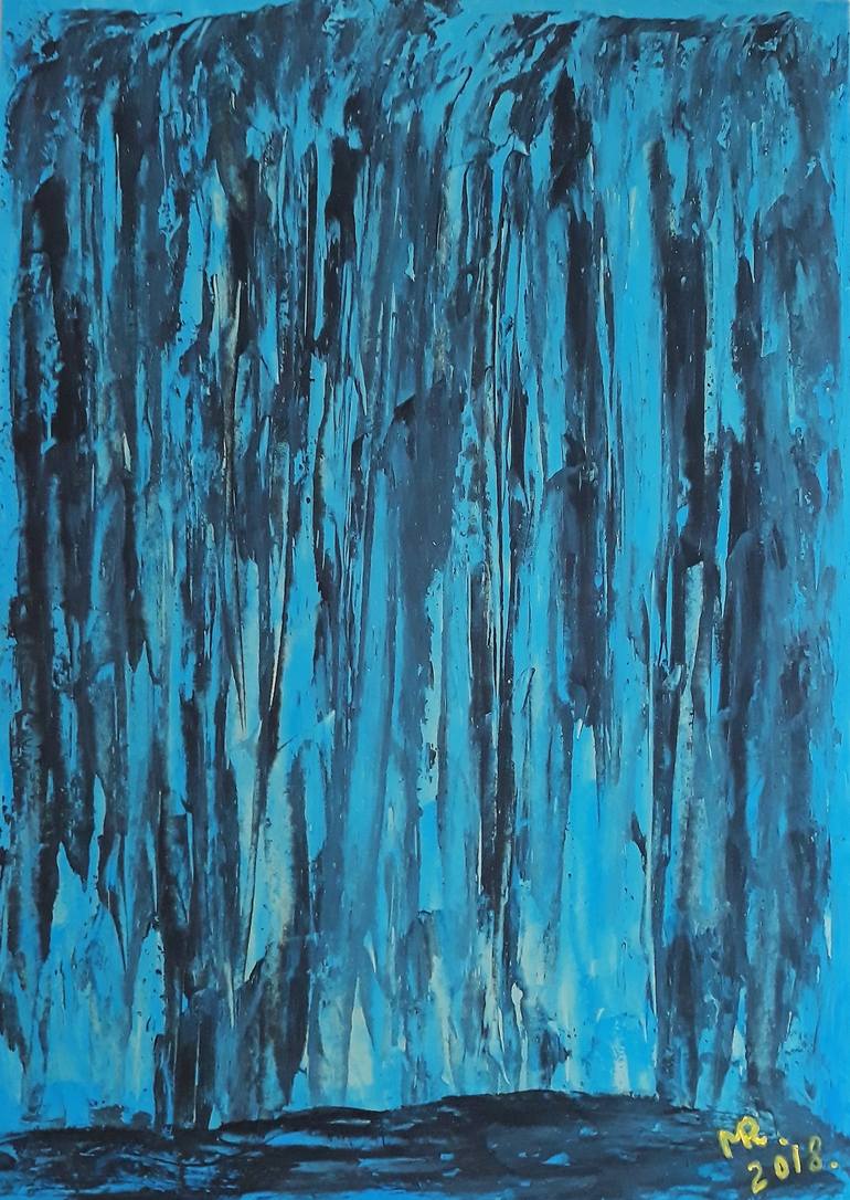 Original Abstract Expressionism Abstract Painting by MARIE RUDA