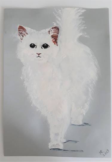 Snow-white cat. thumb