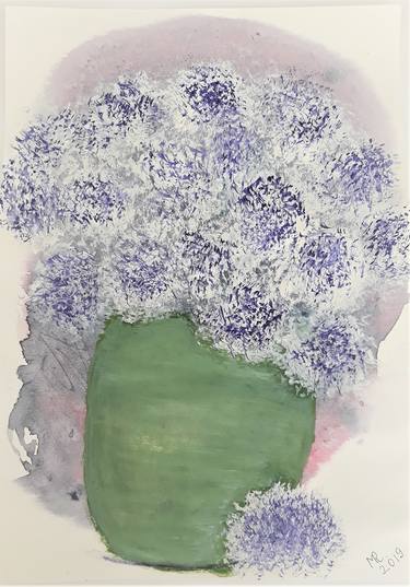 Original Impressionism Botanic Drawings by MARIE RUDA