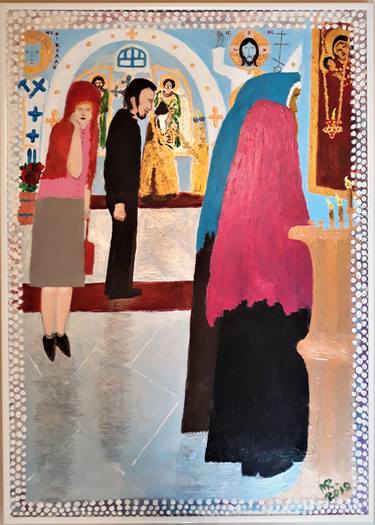 Print of Figurative Religion Paintings by MARIE RUDA