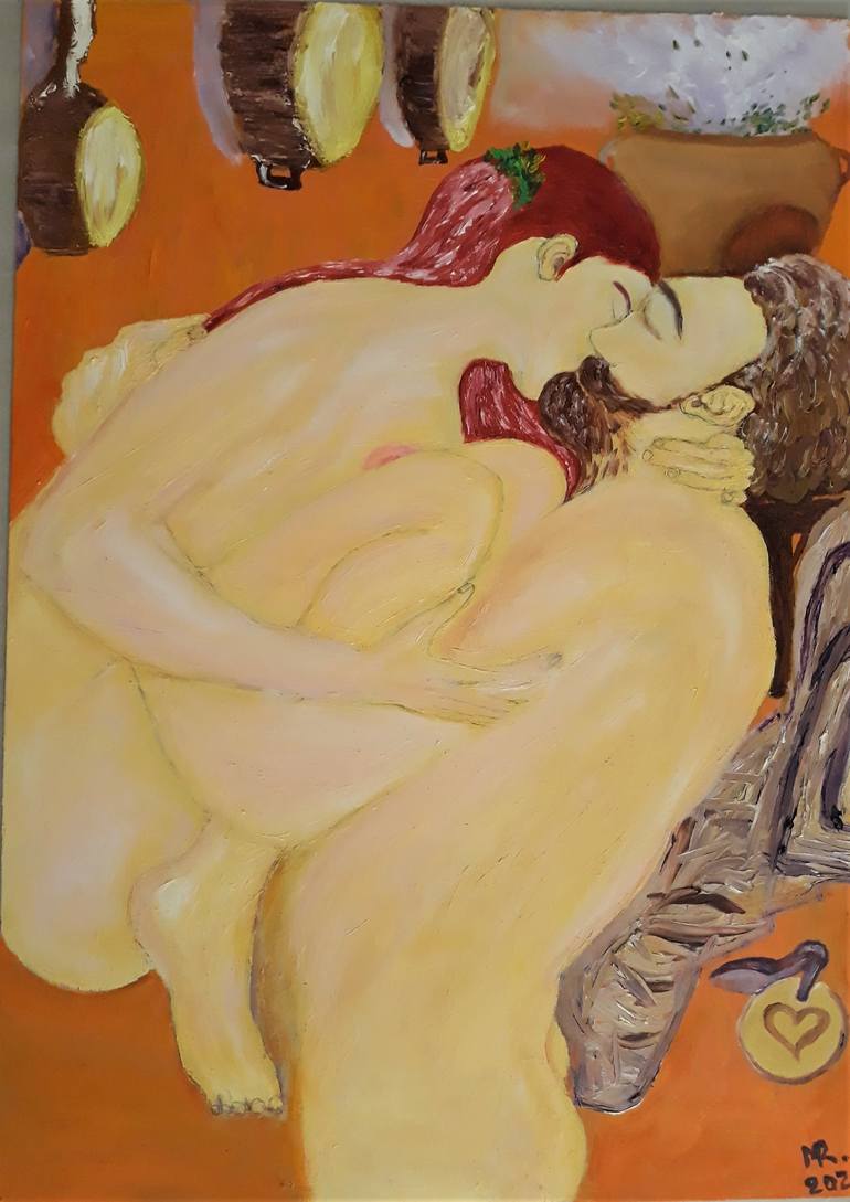 Original Nude Painting by MARIE RUDA