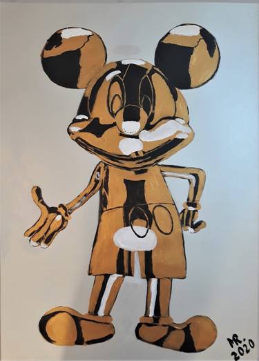 Mickey Mouse-metal sculpture. thumb