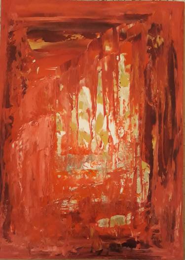 Original Abstract Expressionism Abstract Paintings by MARIE RUDA