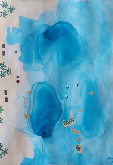 Print of Minimalism Seascape Paintings by MARIE RUDA