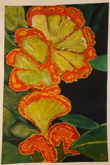 Print of Floral Paintings by MARIE RUDA