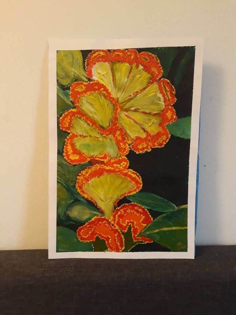 Original Fine Art Floral Painting by MARIE RUDA