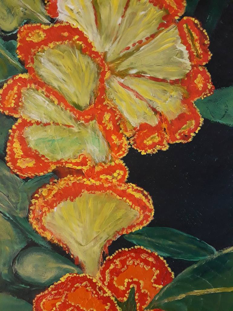 Original Floral Painting by MARIE RUDA
