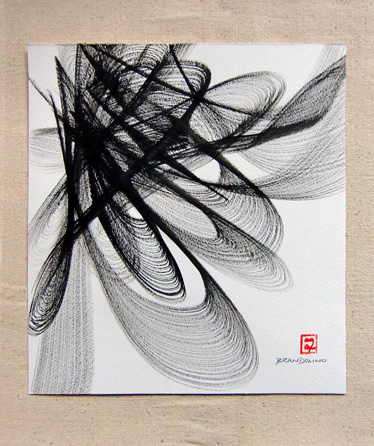 Original Fine Art Abstract Drawing by Ray Brandolino