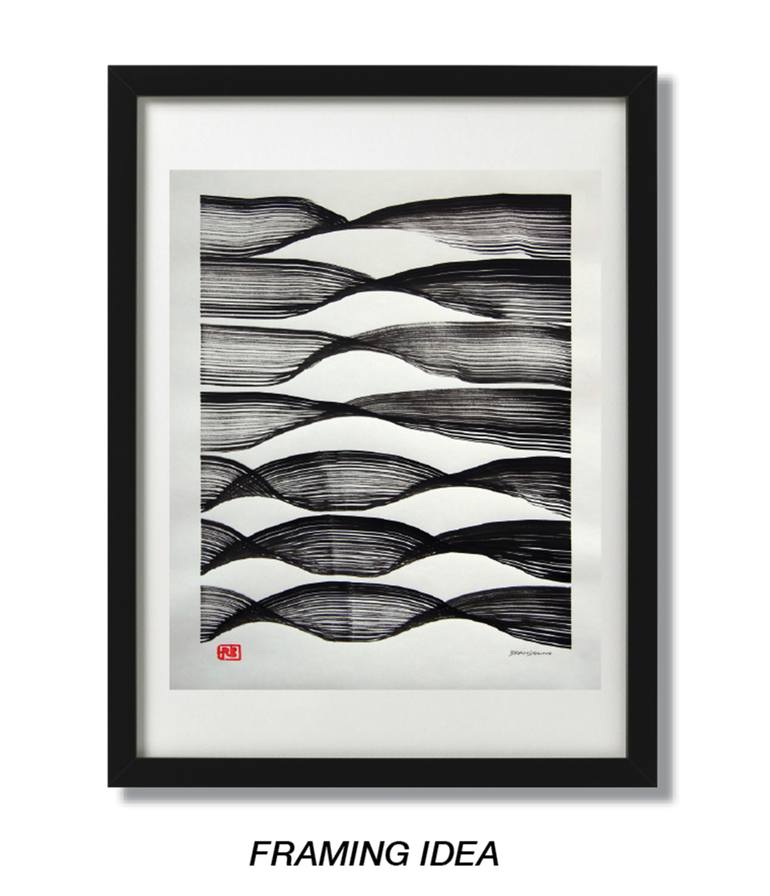 Original Modern Abstract Drawing by Ray Brandolino