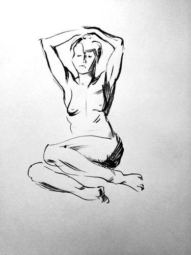 Original Nude Drawings by Alexandra Veselova