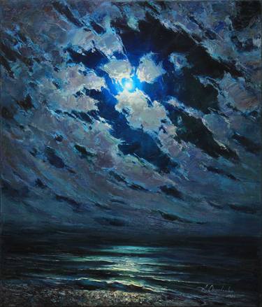 "Moon night on the sea" thumb
