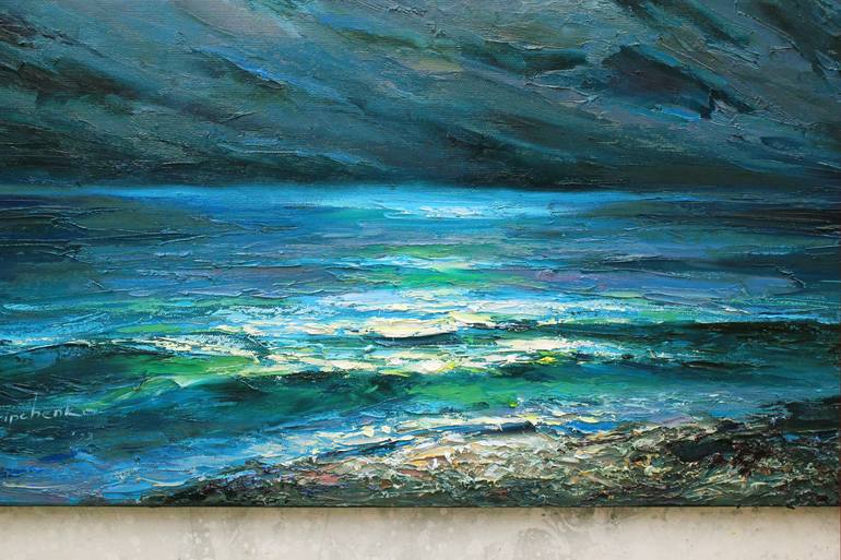 Original Fine Art Seascape Painting by Alisa Onipchenko-Cherniakovska