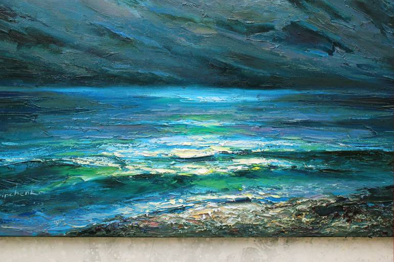 Original Impressionism Seascape Painting by Alisa Onipchenko-Cherniakovska