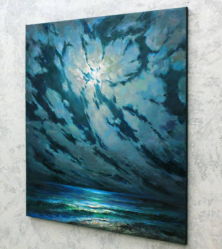 Original Impressionism Seascape Painting by Alisa Onipchenko-Cherniakovska