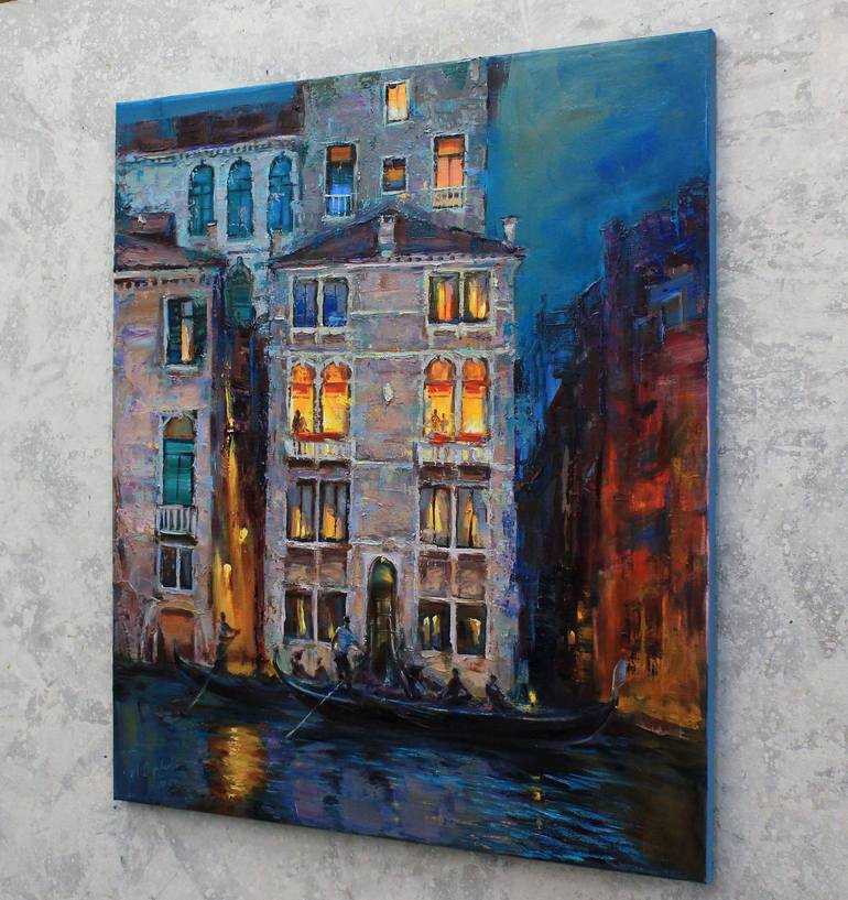 Original Expressionism Architecture Painting by Alisa Onipchenko-Cherniakovska