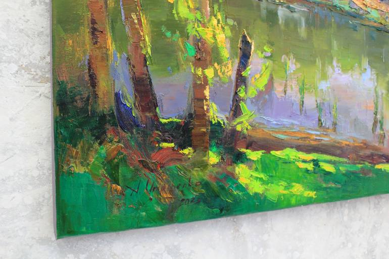 Original Expressionism Landscape Painting by Alisa Onipchenko-Cherniakovska