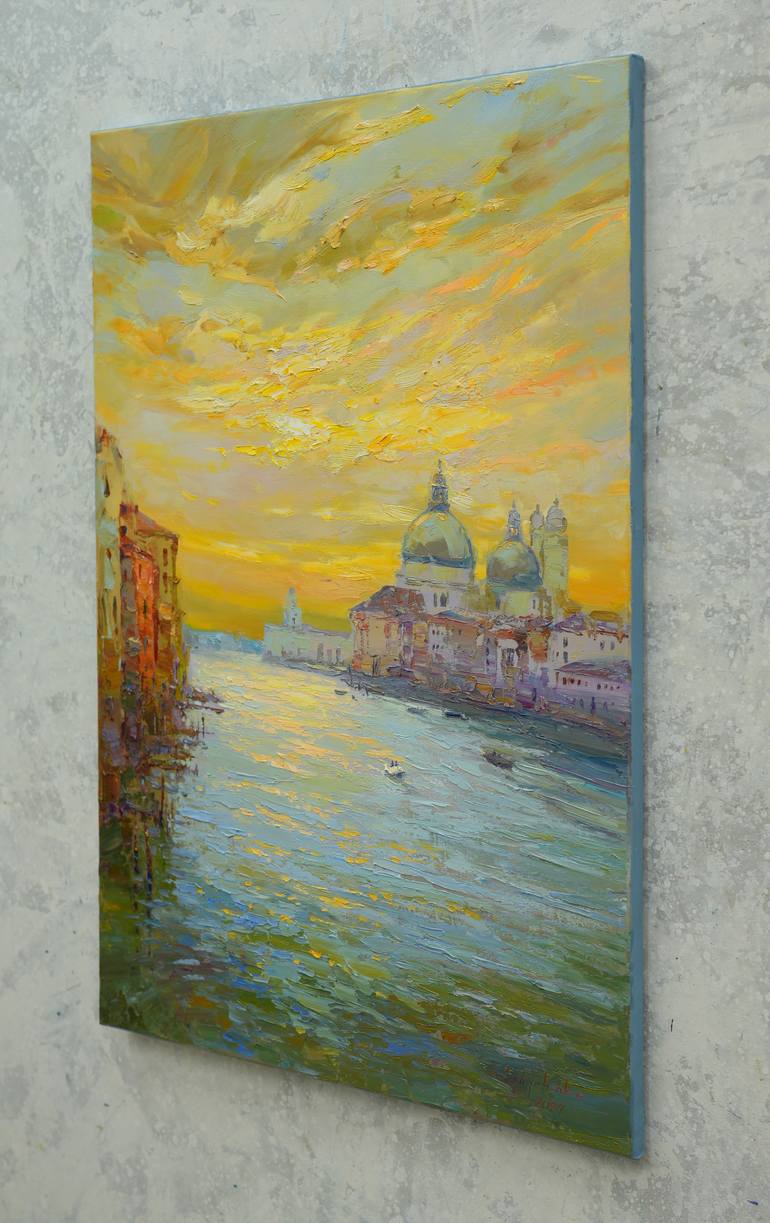 Original Expressionism Landscape Painting by Alisa Onipchenko-Cherniakovska