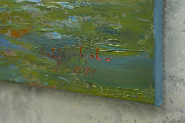 Original Expressionism Landscape Painting by Alisa Onipchenko-Cherniakovska
