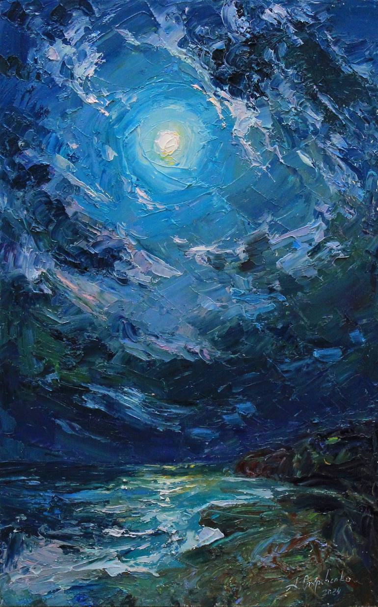 Original Expressionism Seascape Paintings by Alisa Onipchenko-Cherniakovska