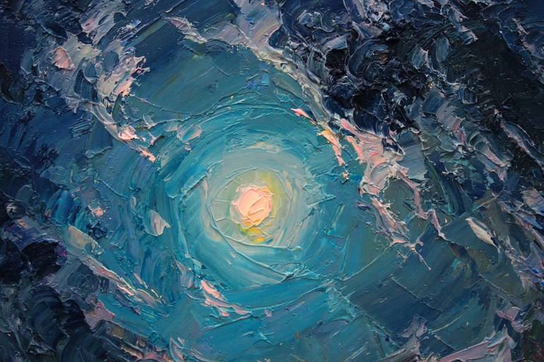 Original Expressionism Seascape Painting by Alisa Onipchenko-Cherniakovska