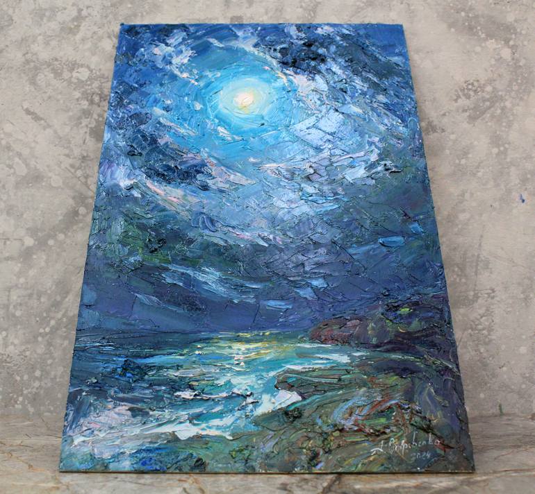 Original Expressionism Seascape Painting by Alisa Onipchenko-Cherniakovska