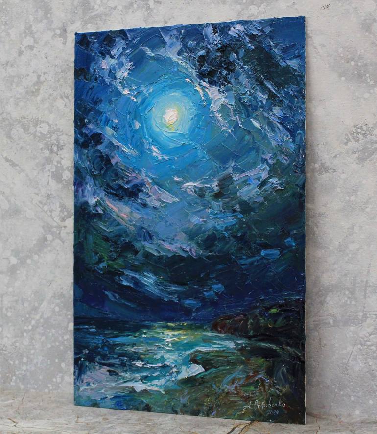 Original Expressionism Seascape Painting by Alisa Onipchenko-Cherniakovska