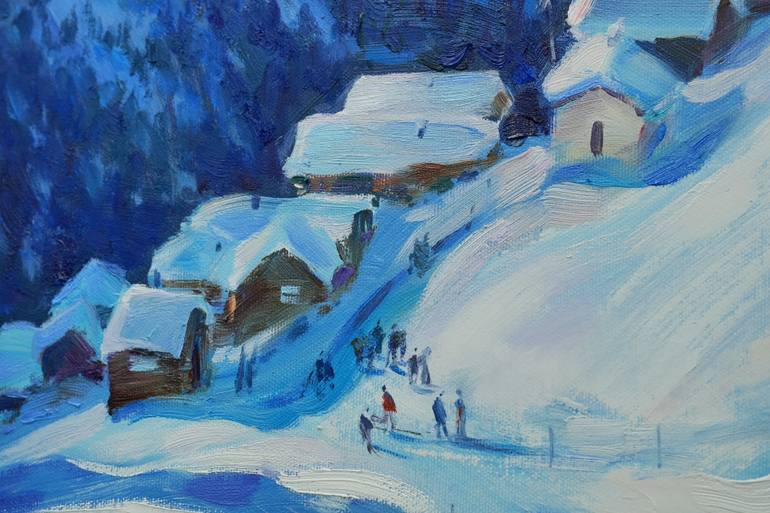 Original Expressionism Landscape Painting by Alisa Onipchenko-Cherniakovska
