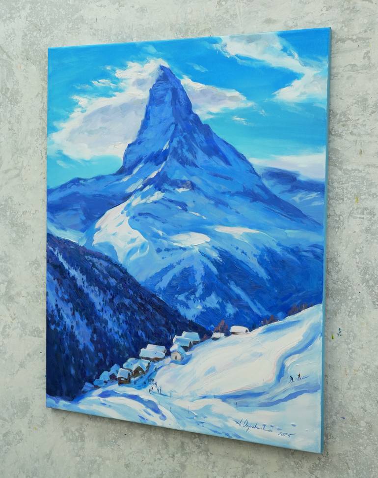 Original Expressionism Landscape Painting by Alisa Onipchenko-Cherniakovska