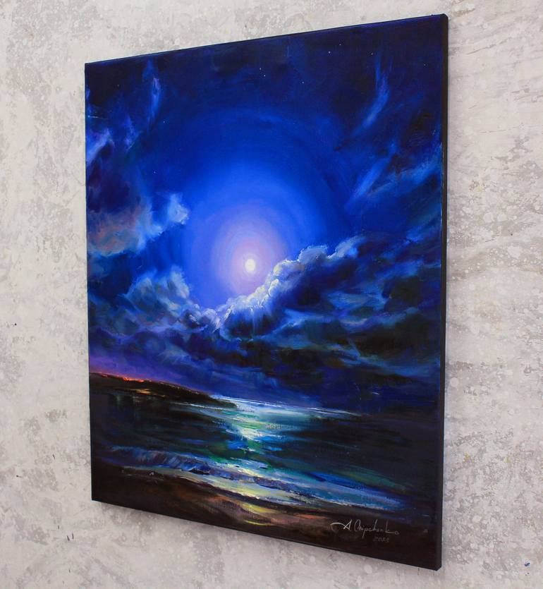 Original Contemporary Seascape Painting by Alisa Onipchenko-Cherniakovska