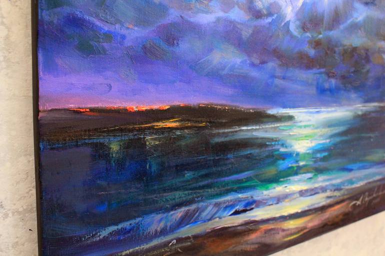 Original Contemporary Seascape Painting by Alisa Onipchenko-Cherniakovska