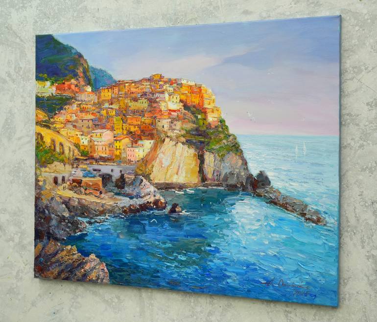 Original Expressionism Landscape Painting by Alisa Onipchenko-Cherniakovska