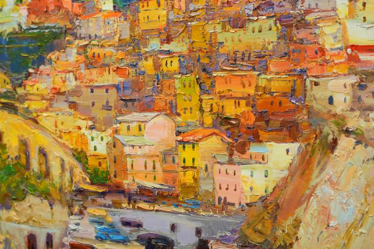 Original Expressionism Landscape Painting by Alisa Onipchenko-Cherniakovska