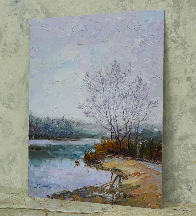 Original Figurative Landscape Painting by Alisa Onipchenko-Cherniakovska