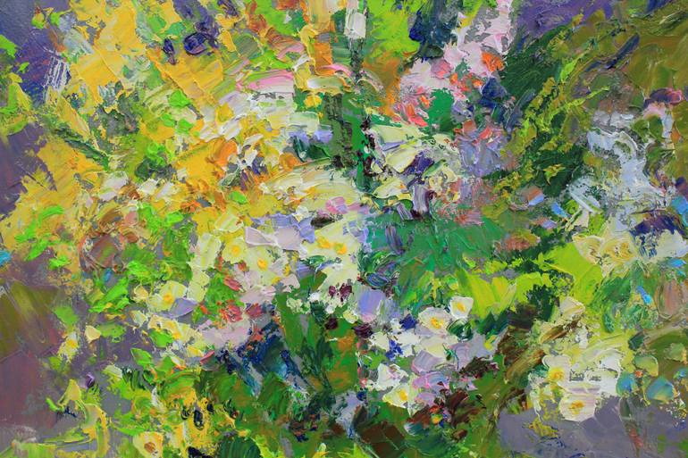 Original Expressionism Floral Painting by Alisa Onipchenko-Cherniakovska