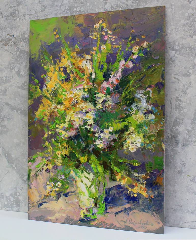 Original Expressionism Floral Painting by Alisa Onipchenko-Cherniakovska