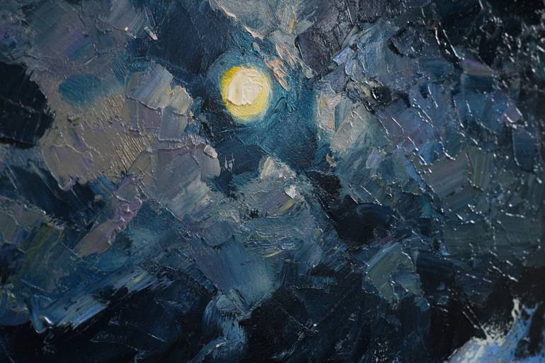 Original Expressionism Seascape Painting by Alisa Onipchenko-Cherniakovska