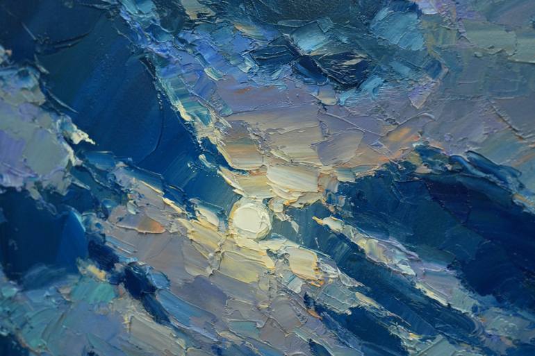 Original Figurative Seascape Painting by Alisa Onipchenko-Cherniakovska