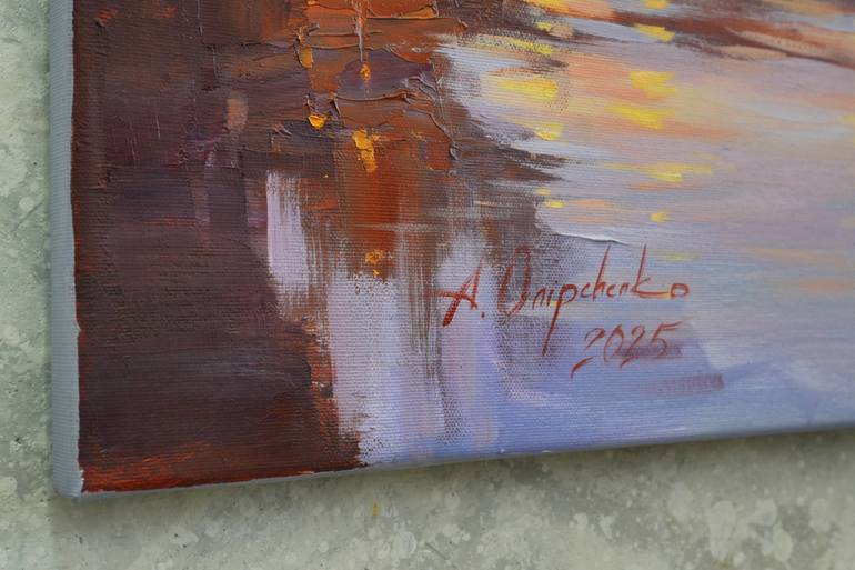 Original Expressionism Architecture Painting by Alisa Onipchenko-Cherniakovska