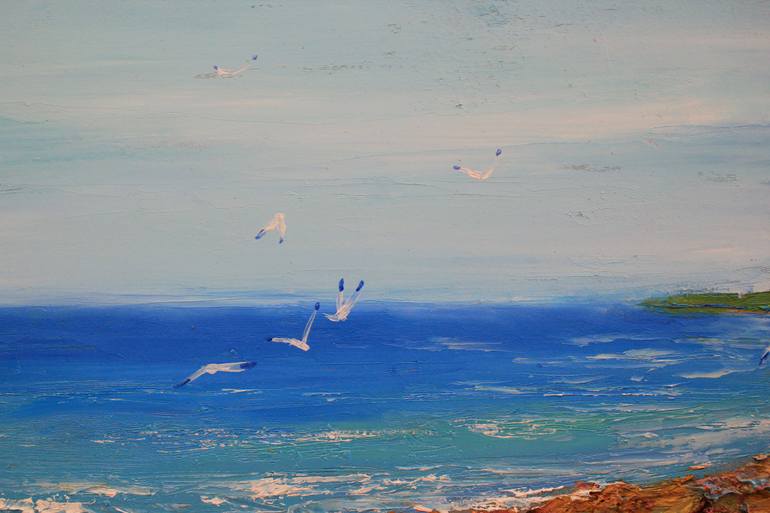 Original Contemporary Beach Painting by Alisa Onipchenko-Cherniakovska