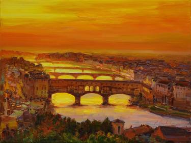 Original Figurative Architecture Paintings by Alisa Onipchenko-Cherniakovska