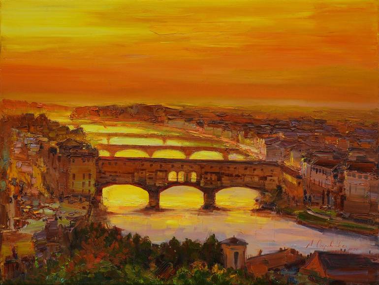 Original Figurative Architecture Paintings by Alisa Onipchenko-Cherniakovska